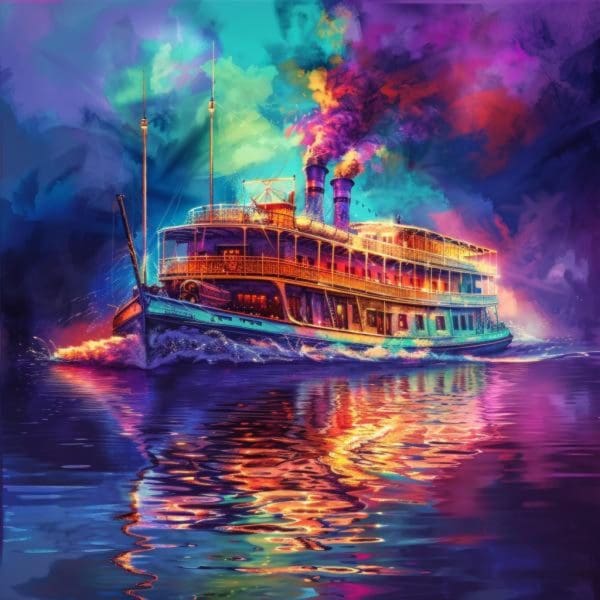 Ghostly Steam Boat on Indian River